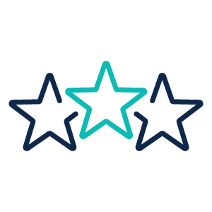 Icon of three stars