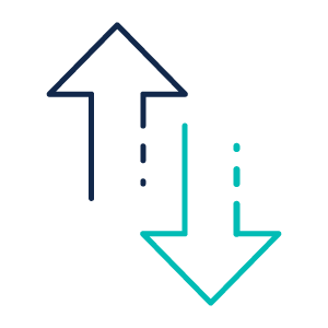 Transfer money between accounts icon