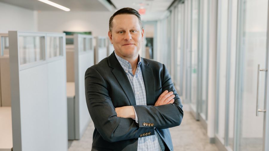 Scott Leighton in Bankers Trust Omaha office