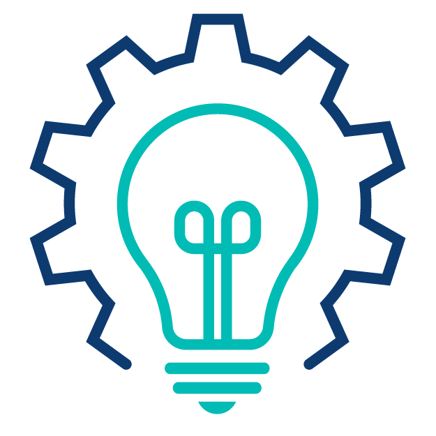 Screw with lightbulb icon