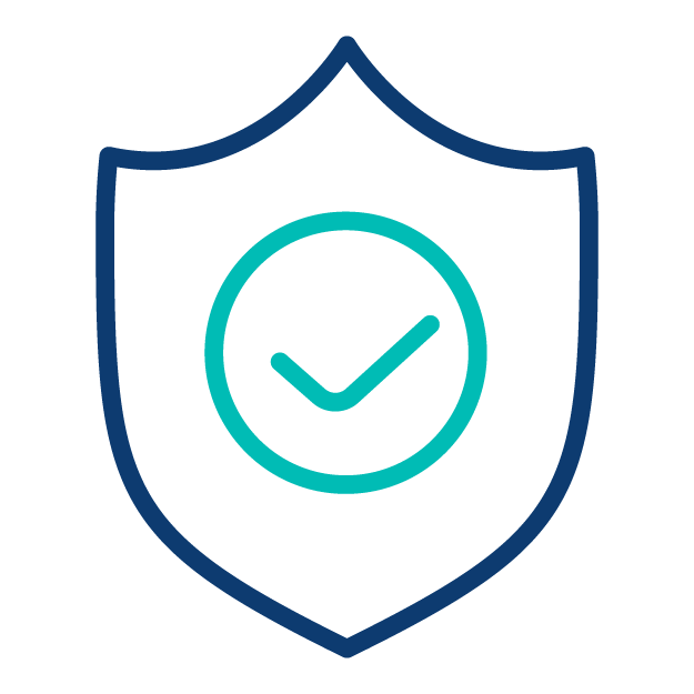 Shield with checkmark icon