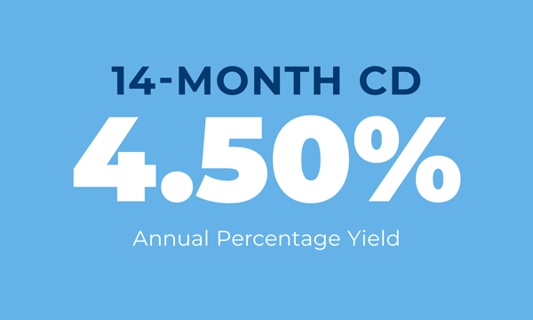 14-Month CD 4.50% Annual Percentage Yield